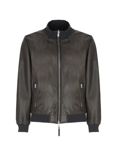 The Jack Leathers Dennis Jacket In Animal Print