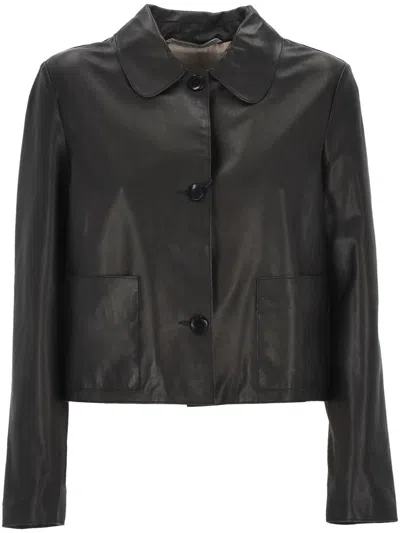 The Jack Leathers Jackets In Black
