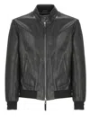 The Jack Leathers Black Leather Jacket In Black