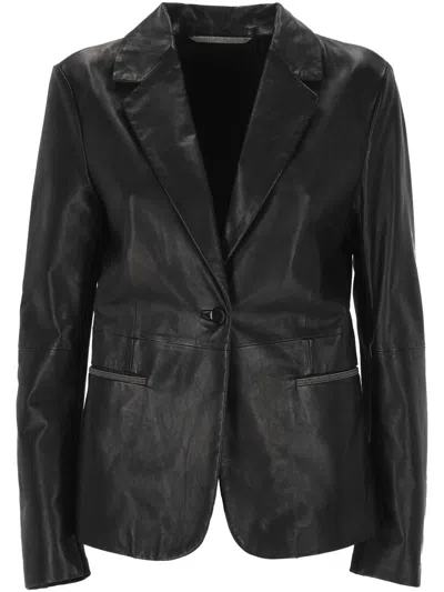 The Jack Leathers Jackets In Black