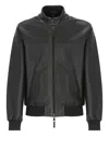 The Jack Leathers Black Leather Jacket In Black