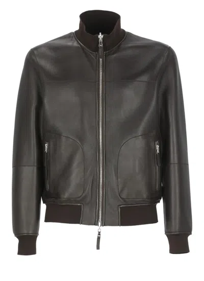 The Jack Leathers Jackets In Brown