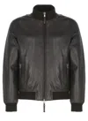 The Jack Leathers Leather Bomber Jacket In Brown