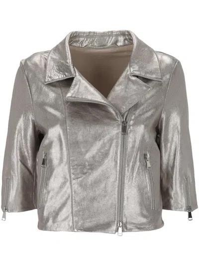 The Jack Leathers Jackets In Grey