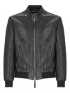 The Jack Leathers Black Leather Jacket In Black