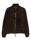 The Jack Leathers Leather Jacket In Brown