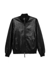 The Jack Leathers Reversible Black Leather Jacket In Black
