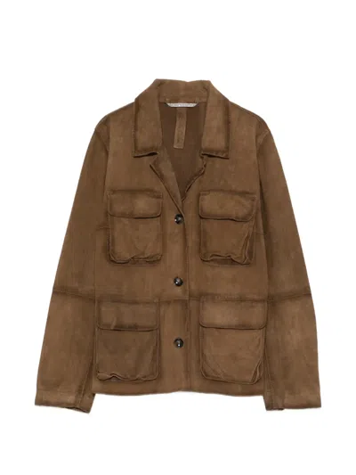 The Jackie Leathers Boracay Leather Jacket In Brown