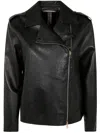 The Jackie Leathers Asymmetrical-zip Leather Jacket