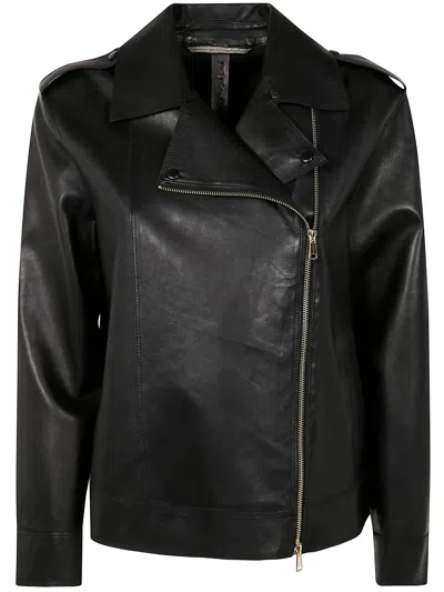 THE JACKIE LEATHERS THE JACKIE LEATHERS CHARDONNAY LEATHER JACKET
