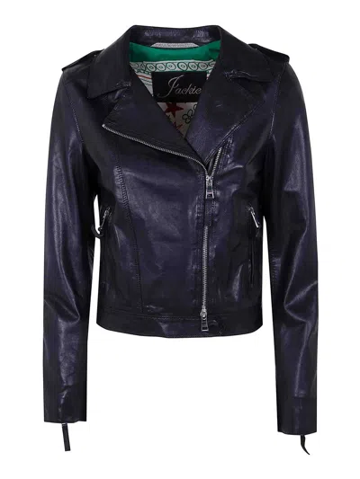 The Jackie Leathers Ciclone Jacket In Black