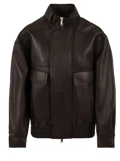 The Jackie Leathers Coats In Brown