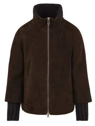 The Jackie Leathers Coats In Brown