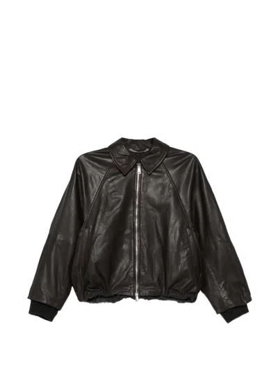 The Jackie Leathers Fiamma Leather Jacket In Black