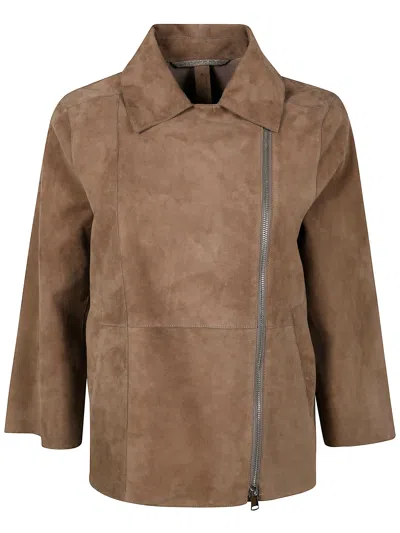 THE JACKIE LEATHERS THE JACKIE LEATHERS GAIA SUEDE JACKET