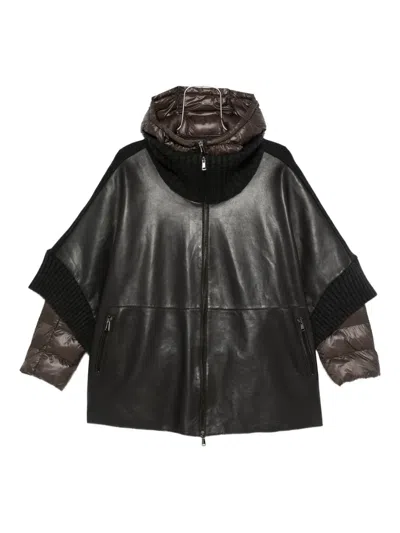 The Jackie Leathers Leather Jacket In Black