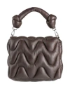 The Jackie Leathers Woman Handbag Dark Brown Size - Leather In Brown