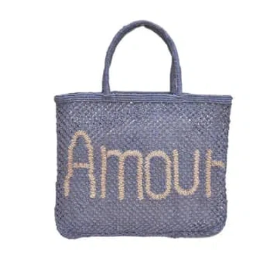 The Jacksons Amour Large Tote Pebble And Natural In Blue