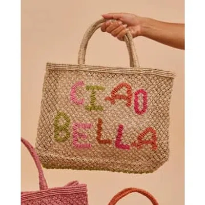 The Jacksons Ciao Bella Small Tote Natural And Multi In Neutral