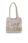 The Jacksons Freya Ciao Bella Sky Jute Bag