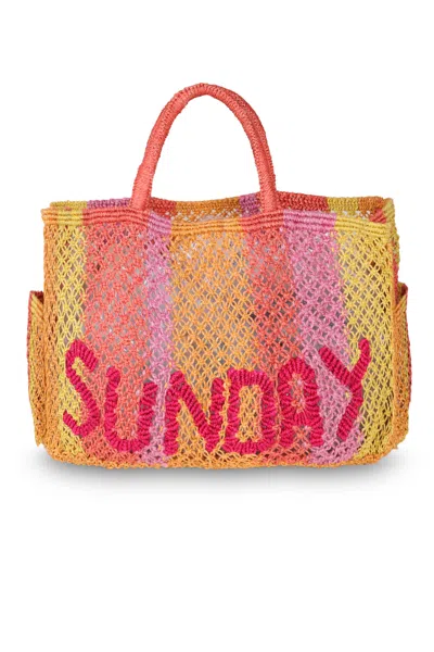 The Jacksons Henry Sunday Raspberry Jute Bag