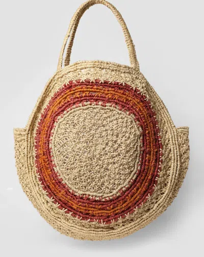 The Jacksons Lola Jute Bag In Natural In Gold