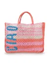 The Jacksons Olive Ciao Peach Jute Bag