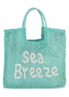 The Jacksons Stella Sea Breeze Jute Bag Aqua In Blue