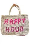THE JACKSONS WOMEN'S HAPPY HOUR BAG IN NATURAL, PINK AND LILAC