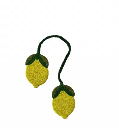 The Jacksons Women's Lemon Charm Bag Accessories In Green