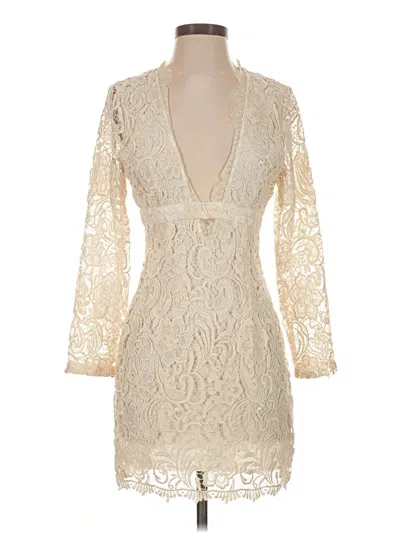 Pre-owned The Jetset Diaries Cocktail Dress In Ivory