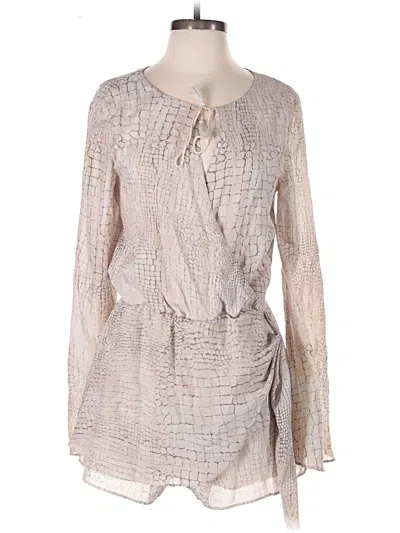 Pre-owned The Jetset Diaries Romper In Tan