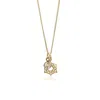 The Jewellery Store London Women's Gold / White Crown Chakra/sahastrara Charm Necklace In Gold Vermeil– Moonstone