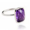 The Jewellery Store London Women's Pink / Purple / Silver Desert Mirage Amethyst Ring In Sterling Silver