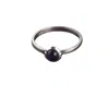 The Jewellery Store London Women's Pink / Purple / Silver Round Amethyst Ring In Sterling Silver