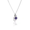 The Jewellery Store London Women's Pink / Purple / Silver Third Eye Chakra/ajna Chakra Charm Necklace In Sterling Silver – Amet