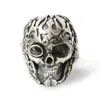 The Jewellery Store London Women's Silver / Black Mystic Earth Power Skull Ring With Black Star Or Star Diopside In Sterling Si