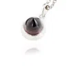 The Jewellery Store London Women's Silver / Red Istanbul Wine Garnet Pendant Necklace In Sterling Silver In Multi