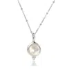 The Jewellery Store London Women's Silver / White Moonstone ‘you Are Loved' Necklace In Sterling Silver
