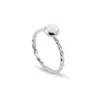 The Jewellery Store London Women's White / Silver June Birthstone Ring In Stelring Silver- Moonstone