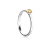 The Jewellery Store London Women's Yellow / Orange / Silver November Birthstone Stackable Ring With Citrine Gemstone In Sterlin