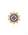 The Jewelz Gold / Blue / Silver Silver Lapis-kissed Sun Charm For Women