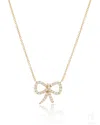 The Jewelz Gold / Yellow Silver - Eraya Bow Necklace For Women In Gold