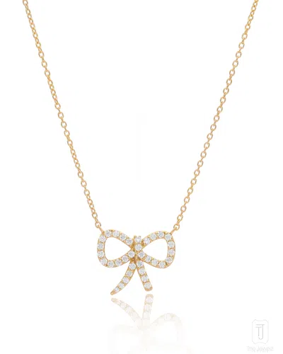 The Jewelz Gold / Yellow Silver - Eraya Bow Necklace For Women