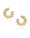 The Jewelz Imperii Forma Hoop Lightweight Gold Earrings For Women