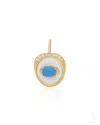 The Jewelz Women's Blue / Silver Aerio Turquoise Sterling Silver Charm Pendant For Gifting