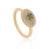 The Jewelz Women's Gold Eraya Balance 925 Silver Signet Ring