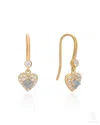 The Jewelz Women's Neutrals / Blue / Silver 'celestial Sigh' 925 Silver Natural Aquamarine Drop Earrings