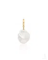 The Jewelz Women's Silver / Neutrals / White Pearl Charm Pendant In Silver