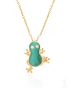 The Jewelz Women's Yellow / Green / Silver Verdant Trace Green Malachite Silver Necklace